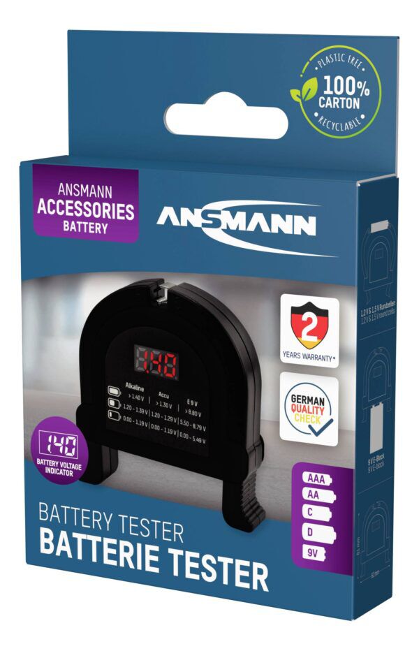Ansmann Compacte Universele Batterij Tester - Afbeelding 2