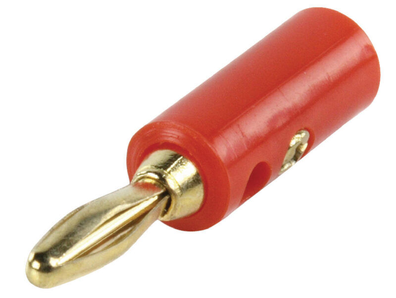 Product thumbnail Vergulde Banaan Connector Male PVC Rood