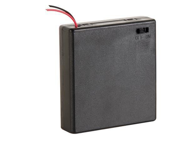 Product thumbnail BATTERIJHOUDER VOOR 4 x AA-CEL (MET DRADEN)