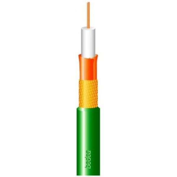 Bedea groene coaxkabel 75 Ohm per meter