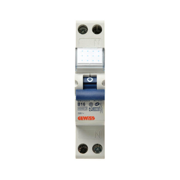 Gewiss Installatieautomaat B16 1P+N 16A B kar. - Afbeelding 2
