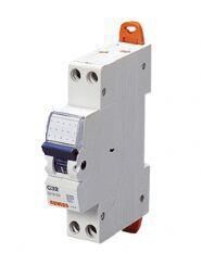 Product thumbnail Gewiss Installatieautomaat B20 1P+N 20A B kar.