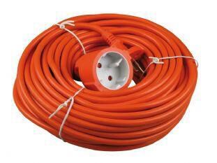 Product thumbnail Verlengkabel 20 meter 2 x 1,0mm² oranje