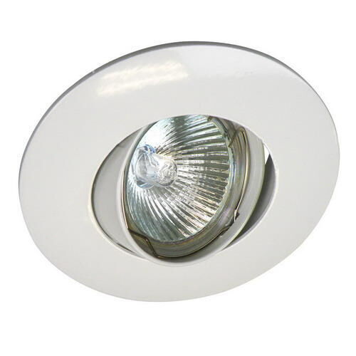 Product thumbnail Inbouwspotje grote rand kantel 50mm wit