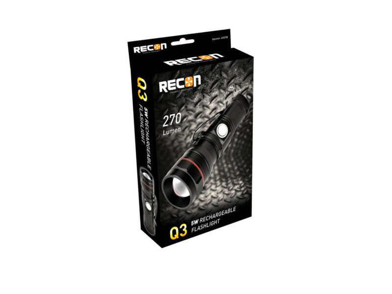Product thumbnail Q3 zaklamp powerled 5W - set -oplaadbaar