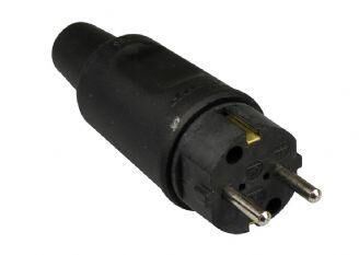 Product thumbnail Rubber stekker met randaarde