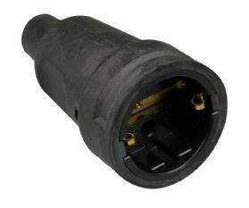 Product thumbnail Rubberen randaarde contrasteker zwart Kopp