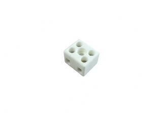 Product thumbnail Porseleinen kroonsteen 2-polig met gat