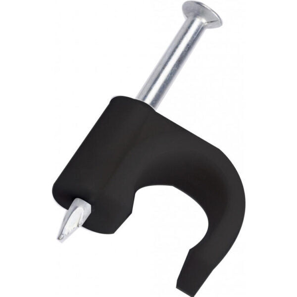 SPIJKERCLIP ZWART 9MM 100 STUKS PER VERPAKKING