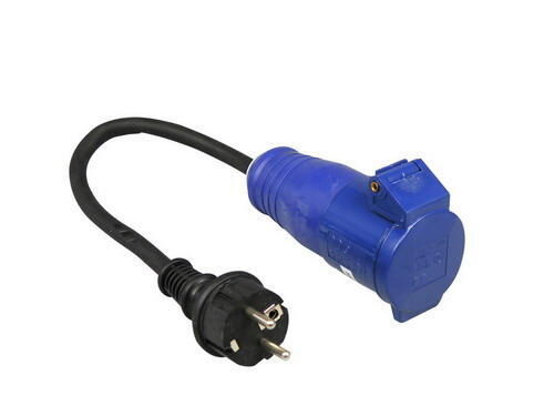 Product thumbnail CAMPING VERLOOPKABEL CONTRA CEE STEKKER NAAR SCHUKO 25CM