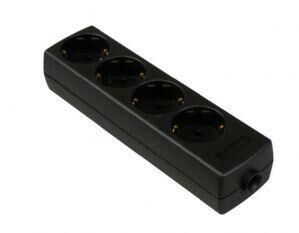 Product thumbnail Tafelcontactdoos 4V + RA schroefbaar zwart