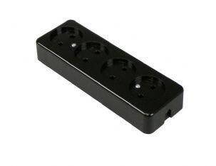Product thumbnail Tafelcontactdoos 4V schroefbaar zwart