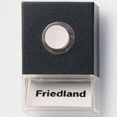 Product thumbnail Friedland Pushlite deurdrukker zwart D723 met verlichting