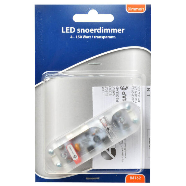 LED SNOER DIMMER 4-150W TRANSPARANT - Afbeelding 2