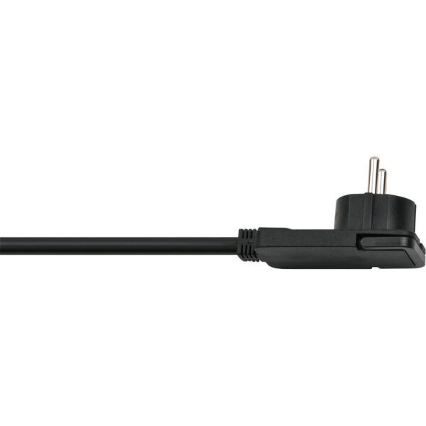 6-voudige stekkerdoos randaarde 2 meter zwart 3x1.5 mm² - Afbeelding 2