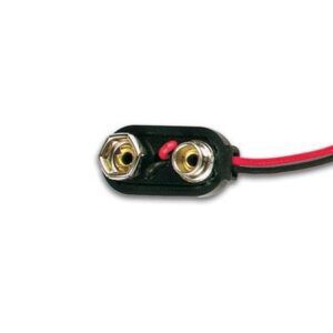 BATTERIJCLIP VOOR 1 x 9V-CEL ("I"-TYPE) (ABS)