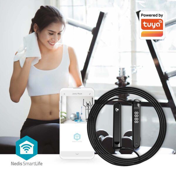 SmartLife Buitensport | Springtouw | Bluetooth | Zwart - Afbeelding 8