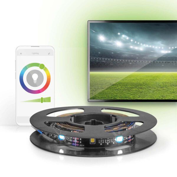 SmartLife LED Strip | Bluetooth | RGB / Warm Wit | 2 mtr | IP20 | 2700 K | 380LM - Afbeelding 3