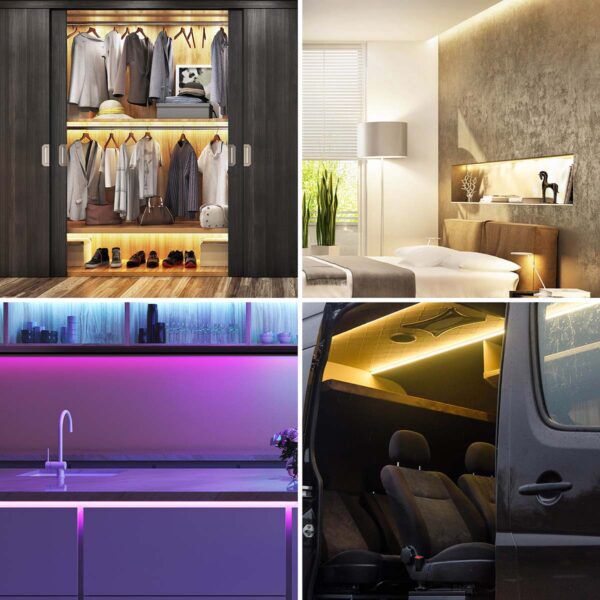 SmartLife LED Strip | Bluetooth | RGB / Warm Wit | 2 mtr | IP20 | 2700 K | 380LM - Afbeelding 2