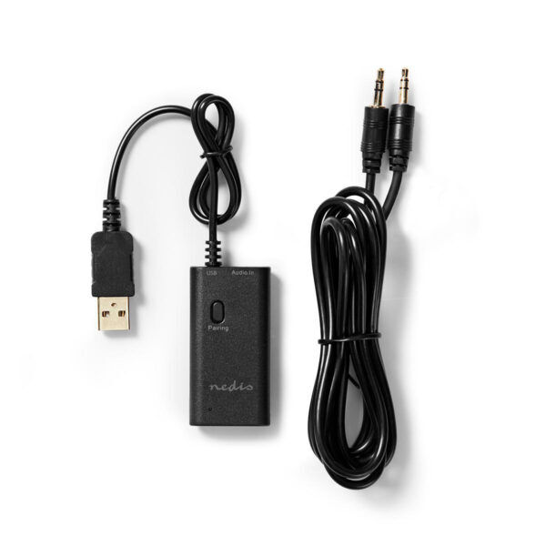 Nedis | Bluetooth-Zender | Input: 1x AUX | Zwart - Afbeelding 2