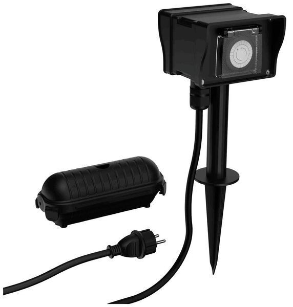 Product thumbnail ANSMANN BUITENCONTACTDOOS MET SCHAKELKLOK