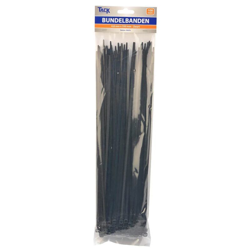 Product thumbnail Bundelbanden HQ 4.8 x 350mm 100st. zwart