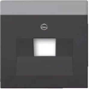 Busch-Jaeger Centraalplaat RJ45 1-voudig Future Linear Mat Zwart