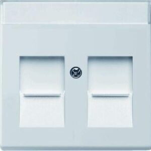 Busch-Jaeger Centraalplaat RJ45 1-voudig Future Linear Glans Wit