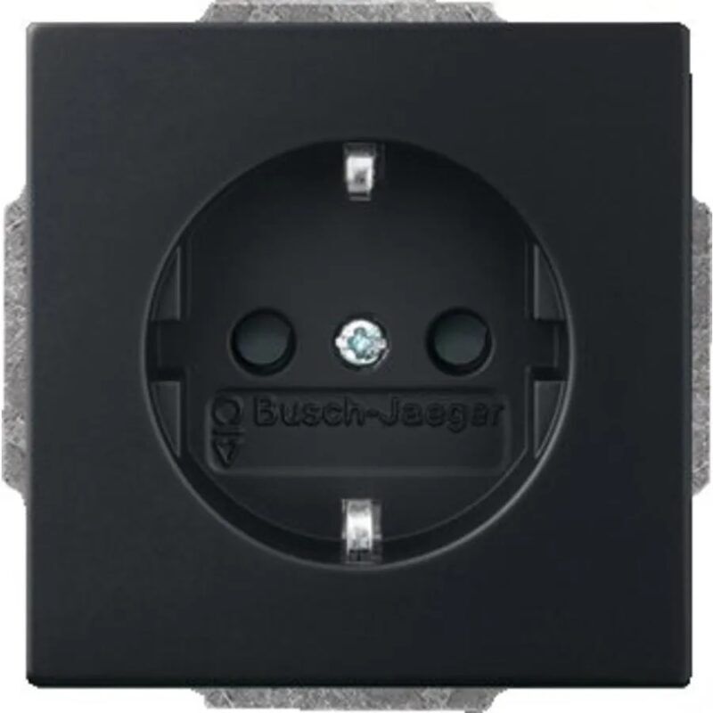 Product thumbnail Busch-Jaeger Wandcontactdoos Randaarde Future Linear Mat Zwart