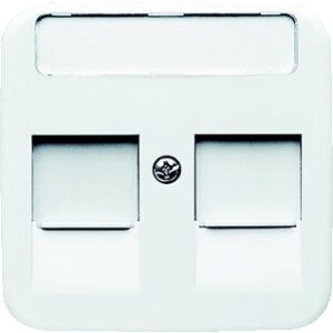 Busch-Jaeger Centraalplaat RJ45 2-voudig SI Reflex Alpinwit