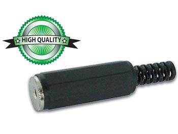 Product thumbnail VROUWELIJKE 2.5mm MONO JACK - PLASTIC ZWART