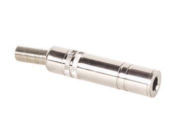 Product thumbnail VROUWELIJKE 6.35mm MONO JACK - VERNIKKELD