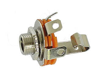 Product thumbnail FEMALE 6.35mm MONO JACK  - OPEN CIRCUIT - CHASSISMONTAGE