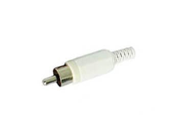 Product thumbnail MANNELIJKE RCA PLUG - WIT