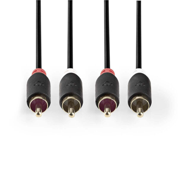 Stereo-Audiokabel | 2x RCA Male | 2x RCA Male | 5 meter - Afbeelding 2