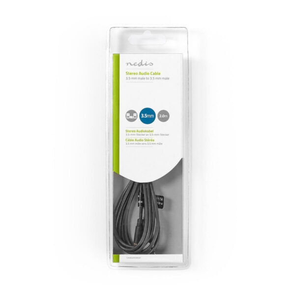 Jack-Audiokabel | 3,5mm Male - 3,5mm Male | 2 meter - Afbeelding 3