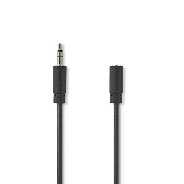 Jack-Audiokabel | 3,5mm Male - 3,5mm Female | 2 meter - Afbeelding 2