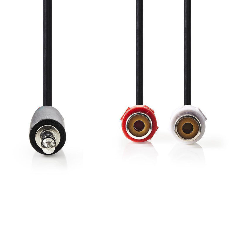 Product thumbnail Stereo-Audiokabel | 3,5 mm Male - 2x RCA Female | 0,2 meter