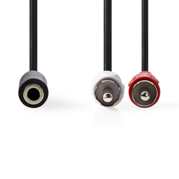 Stereo-Audiokabel | 2x RCA Male - 3,5 mm Female | 0,2 meter
