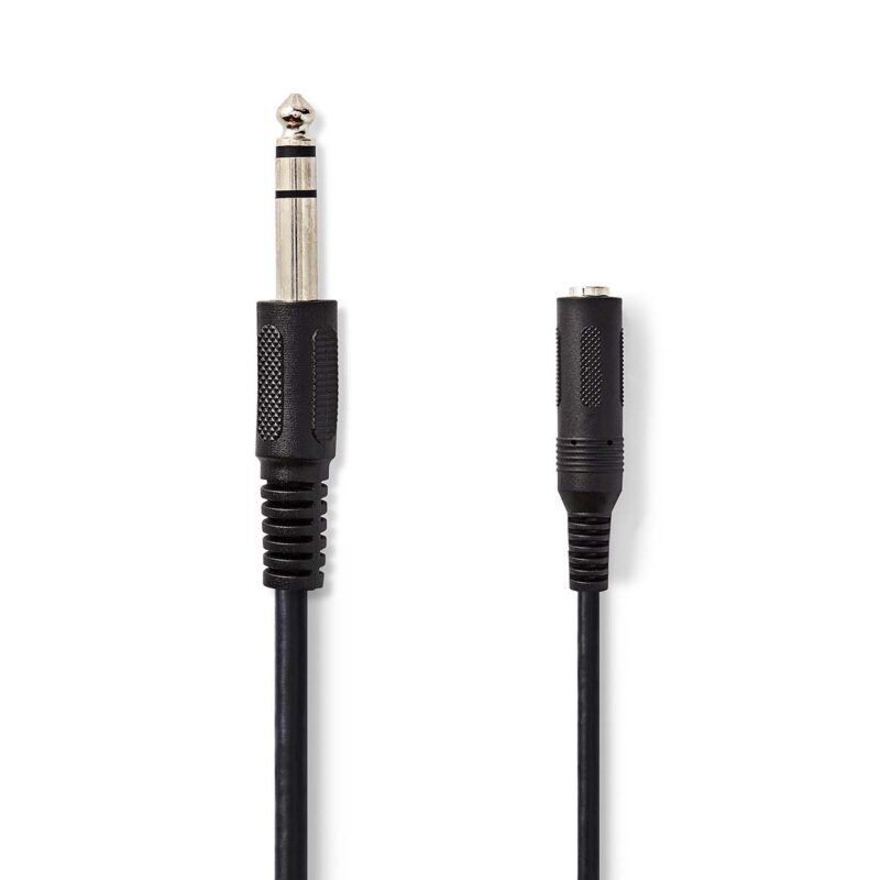 Product thumbnail Jack-Audiokabel | 6,35mm Male - 6,35mm Female | 5 meter