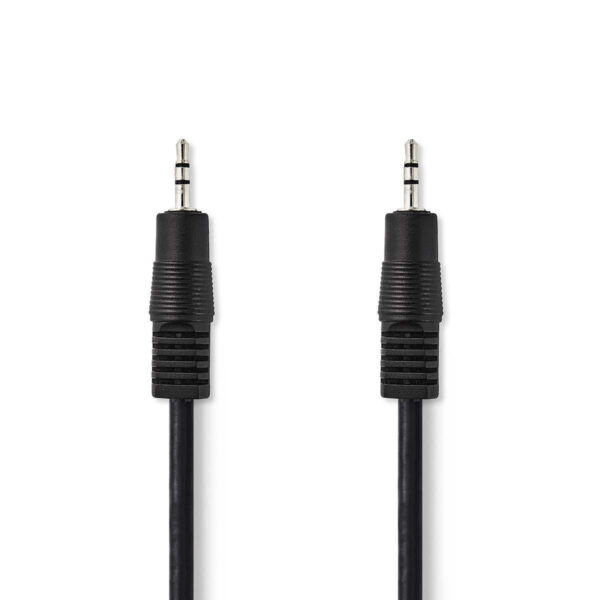 Stereo-Audiokabel | 2,5mm Male - 2,5mm Male | 1 meter | Zwart - Afbeelding 2