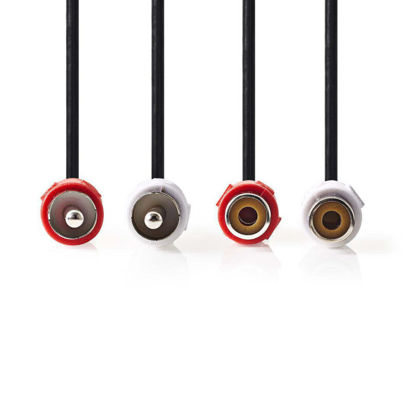 Product thumbnail Stereo-Audiokabel | 2x RCA Male - 2x RCA Female | 10 meter