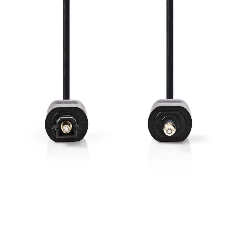 Product thumbnail Optische Audiokabel | TosLink Male | Mini-Toslink | 1 meter | Zwart