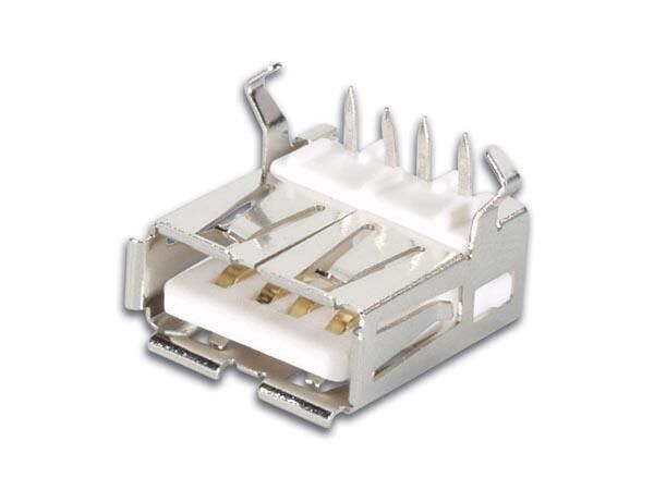 Product thumbnail USB A VROUWELIJK, ENKELVOUDIGE CONNECTOR 90, VOOR PCB