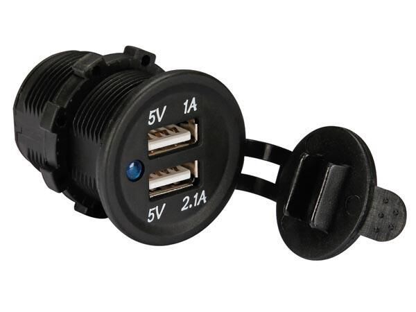 Product thumbnail USB AUTOLADER INBOUW (12-24 VDC IN, 2 x 5 V UIT)