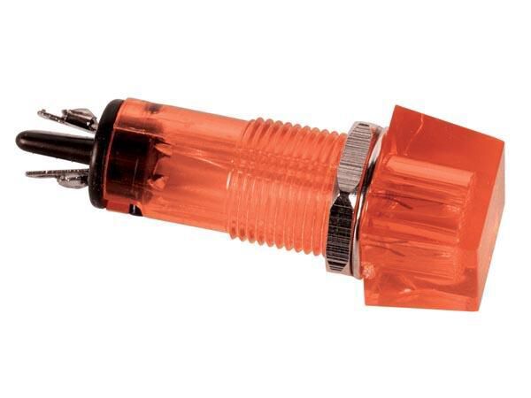 Product thumbnail VIERKANTE SIGNAALLAMP 11.5 x 11.5mm 12V ROOD