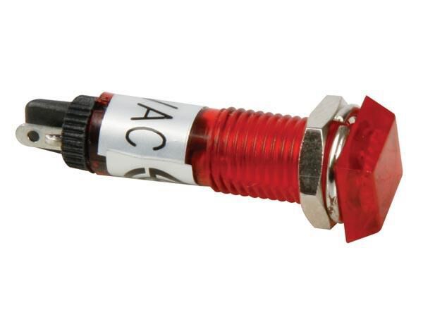 Product thumbnail VIERKANTE SIGNAALLAMP 8 x 8mm 220V ROOD