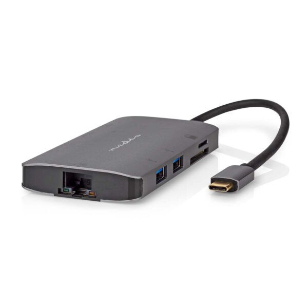 USB Multi-Port Docking Station | USB 3.2 Gen 1 | USB-C Male | HDMI Output / Micro SD / RJ45 Female / SD / USB-C Female / 3x USB-A Female