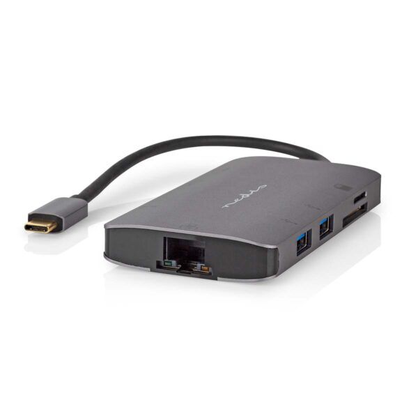 USB Multi-Port Docking Station | USB 3.2 Gen 1 | USB-C Male | HDMI Output / Micro SD / RJ45 Female / SD / USB-C Female / 3x USB-A Female - Afbeelding 7