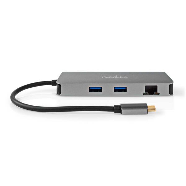 USB Multi-Port Docking Station | USB 3.2 Gen 1 | USB-C Male | Micro SD / RJ45 Female / SD / USB-C Female / 2x HDMI / 2x USB-A Female - Afbeelding 2